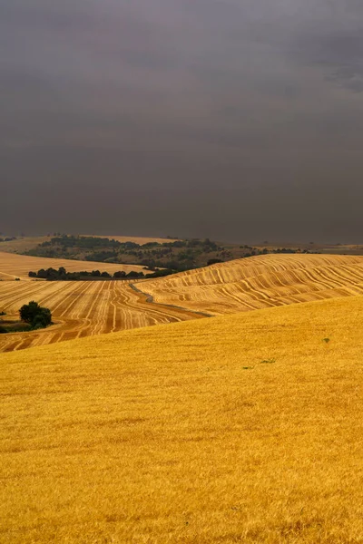 Landskap Basilicata Längs Vägen Från Gravina Apulien Till Melfi Potenzaprovinsen — Stockfoto