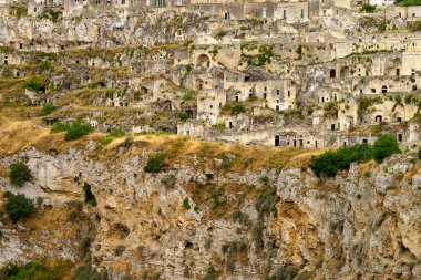 Matera, İtalya, Basilicata 'daki tarihi şehir, Unesco Dünya Mirası Bölgesi