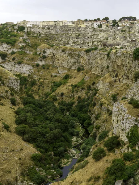 意大利Basilicata历史名城Matera Unesco世界遗产 — 图库照片