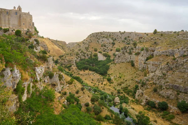 意大利Basilicata历史名城Matera Unesco世界遗产 — 图库照片