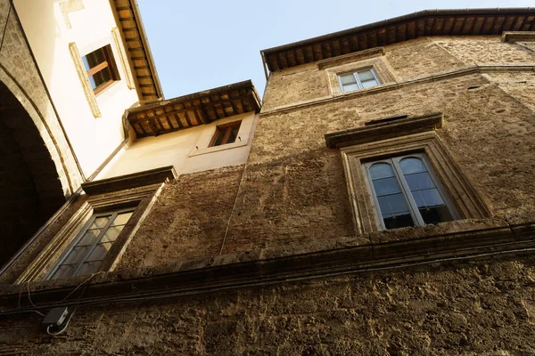 Rieti Lazio Italien Historiska Byggnader Nära Katedralstorget — Stockfoto