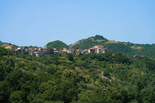 Utsikt Över Affile Historisk Den Romska Provinsen Lazio Italien Sommaren — Stockfoto