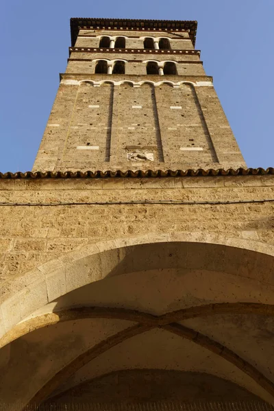 Rieti Latium Italien Außenansicht Des Mittelalterlichen Doms Kathedrale — Stockfoto
