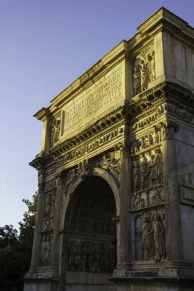 Benevento Kampanien Italien Der Römische Arco Traiano Historisches Monument Mit — Stockfoto