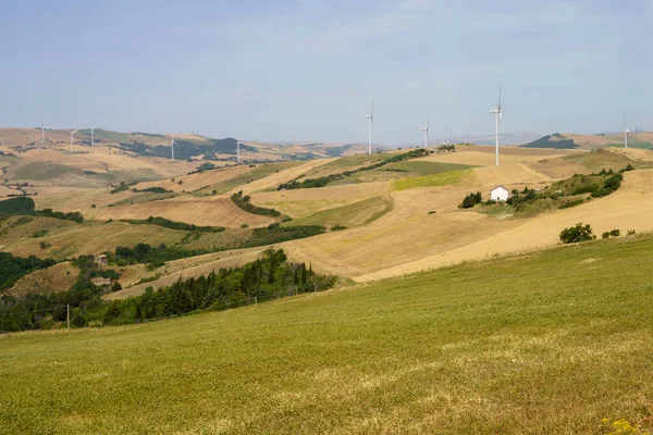 Paisagem Rural Campânia Perto Monteverde Lacedonia Província Avellino Itália Verão — Fotografia de Stock