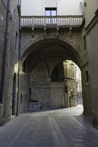 Rieti Lazio Italia Edifici Storici Vicino Alla Piazza Del Duomo — Foto Stock