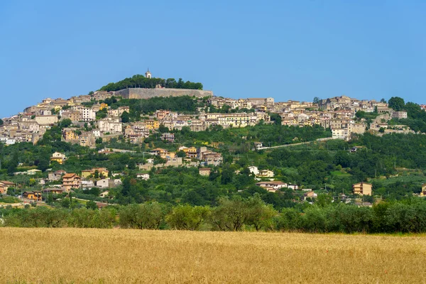 Vista Alatri Ciudad Histórica Provincia Frosinone Lazio Italia Por Mañana —  Fotos de Stock