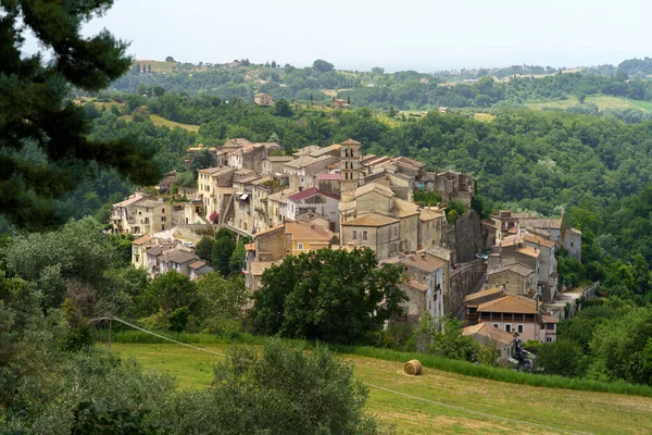 Uitzicht Tarano Historisch Dorp Provincie Rieti Lazio Italië — Stockfoto