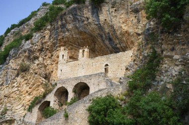 San Cataldo Hermitage, Cottanello yakınlarındaki tarihi kasaba Rieti, Lazio, İtalya