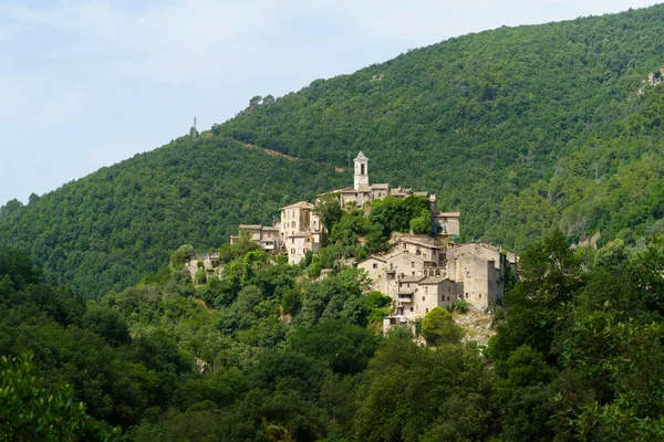 Uitzicht Torri Sabina Historische Stad Provincie Rieti Lazio Italië — Stockfoto