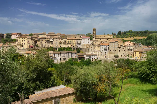 Utsikt Över Tarano Historisk Rieti Provinsen Lazio Italien — Stockfoto