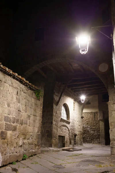 Viterbe Latium Italie Bâtiments Historiques Nuit — Photo