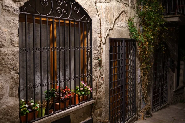 Viterbo Lazio Itália Edifícios Históricos Noite — Fotografia de Stock