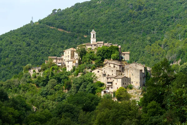 Άποψη Του Torri Στη Sabina Ιστορική Πόλη Στην Επαρχία Rieti — Φωτογραφία Αρχείου