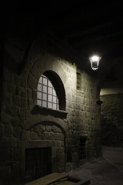 Viterbo Lazio Italia Edificios Históricos Por Noche — Foto de Stock