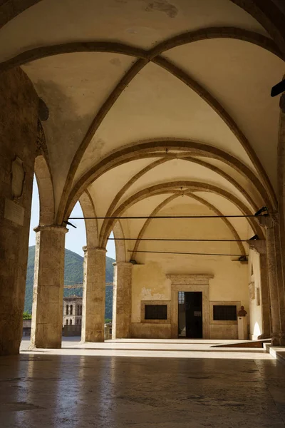 Rieti Latium Italie Extérieur Duomo Médiéval Cathédrale Matin — Photo