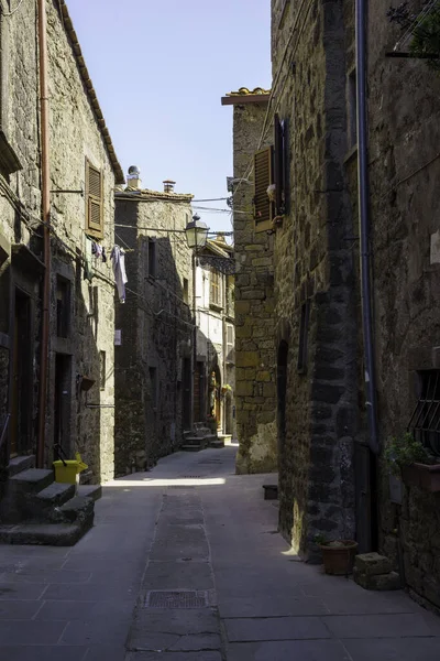 ヴィテルボ県 ラツィオ州 イタリアの中世の村ヴィテルチャーノ — ストック写真