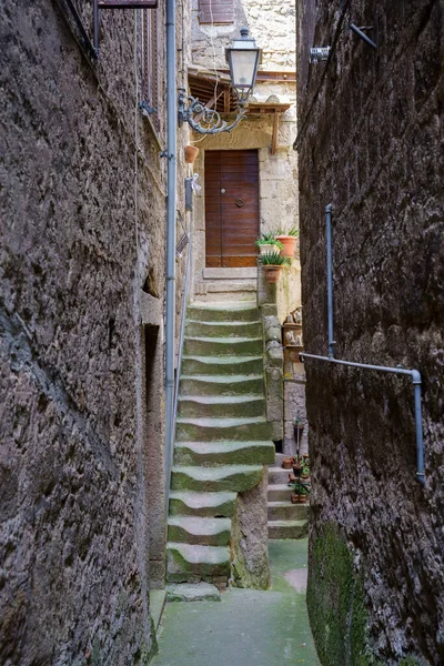 Bomarzo Středověká Vesnice Provincii Viterbo Lazio Itálie — Stock fotografie