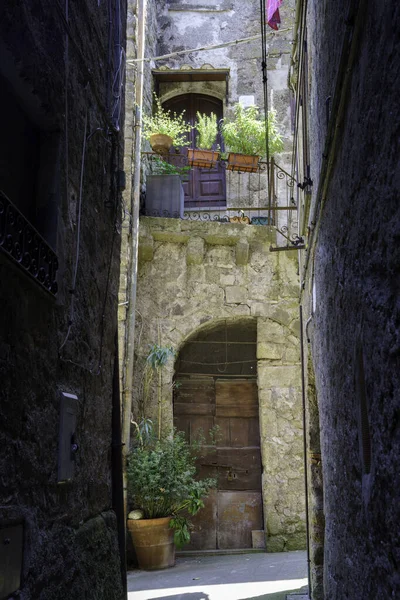 Bomarzo Vila Medieval Província Viterbo Lazio Itália — Fotografia de Stock