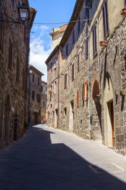 Radicofani, Siena eyaletinin ortaçağ kasabası, Tuscany, İtalya