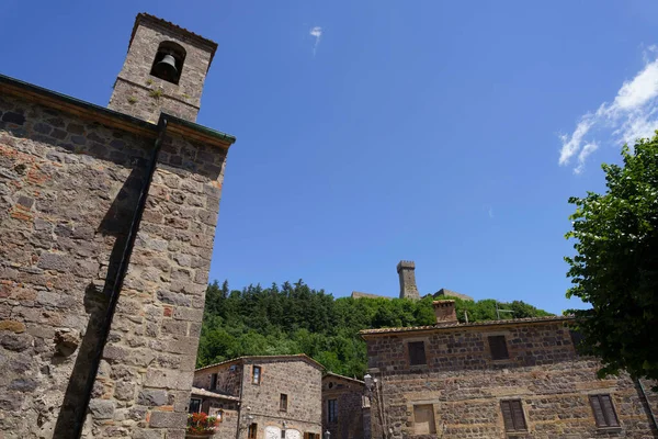 Radicofani Středověké Město Provincii Siena Toskánsko Itálie — Stock fotografie
