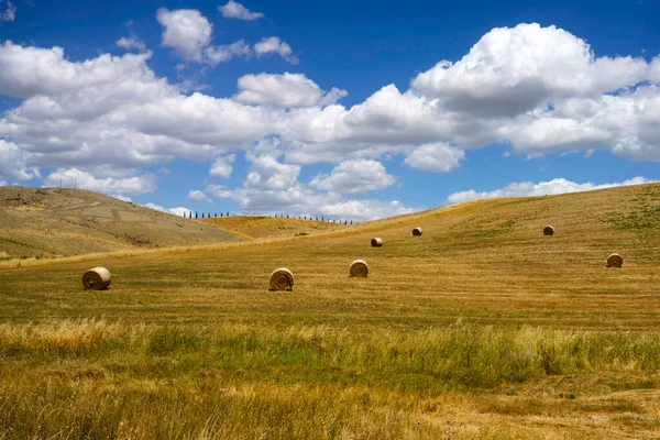 Landelijk Landschap Langs Cassiaweg Nabij Radicofani Provincie Siena Toscane Italië — Stockfoto