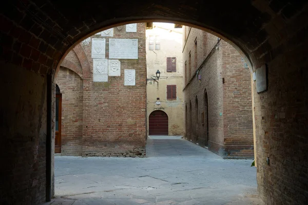 Buonconvento Średniowieczne Miasto Prowincji Siena Toskania Włochy — Zdjęcie stockowe