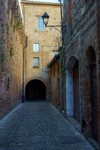 Buonconvento Ville Médiévale Dans Province Sienne Toscane Italie — Photo