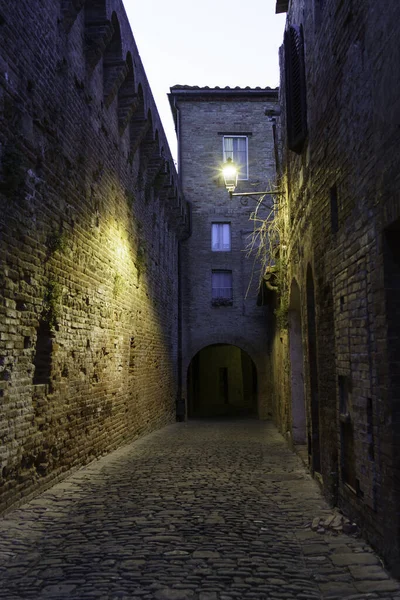 Buonconvento Medieval Town Siena Province Tuscany Italy Night — Stock Photo, Image