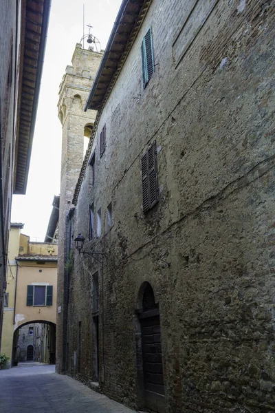 Buonconvento 意大利托斯卡纳锡耶纳省中世纪城镇 — 图库照片