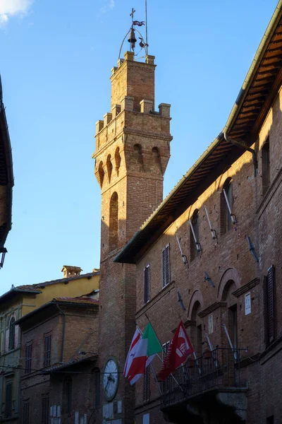 Buonconvento Středověké Město Provincii Siena Toskánsko Itálie — Stock fotografie