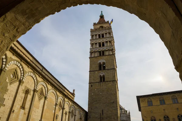 Pistoia Toskana Talya Nın Tarihi Katedralinin Dışı — Stok fotoğraf