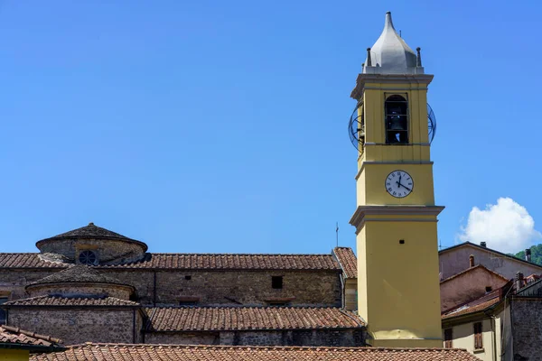 Villafranca Lunigiana Provincia Massa Carrara Toscana Italia Campanario Iglesia Histórica — Foto de Stock