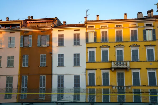 Oude Gebouwen Van Parma Emilia Romagna Italië Avonds — Stockfoto