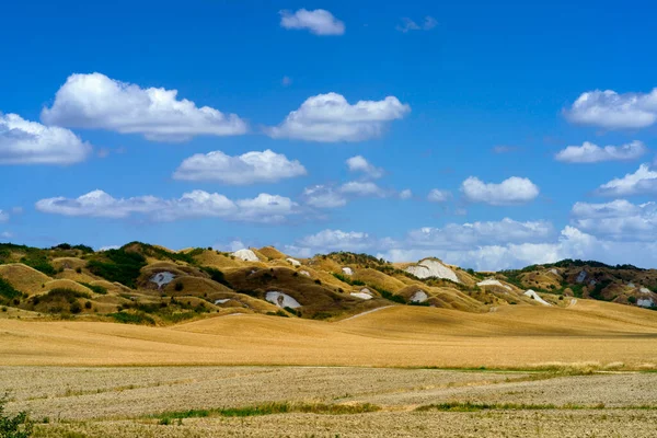 Venkovská Krajina Val Orcia Toskánsko Itálie Létě — Stock fotografie