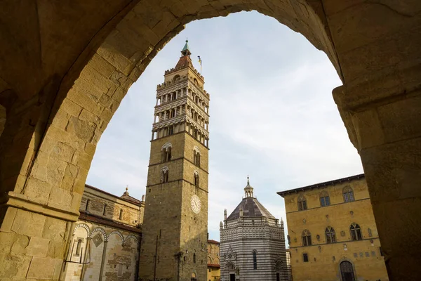 Exterior Catedral Histórica Pistoia Toscana Itália — Fotografia de Stock