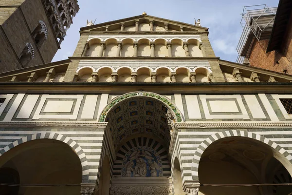 Außenansicht Der Historischen Kathedrale Von Pistoia Toskana Italien — Stockfoto