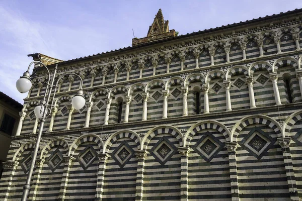 Gereja Abad Pertengahan San Giovanni Fuorcivitas Pistoia Toscana Italia Dengan — Stok Foto