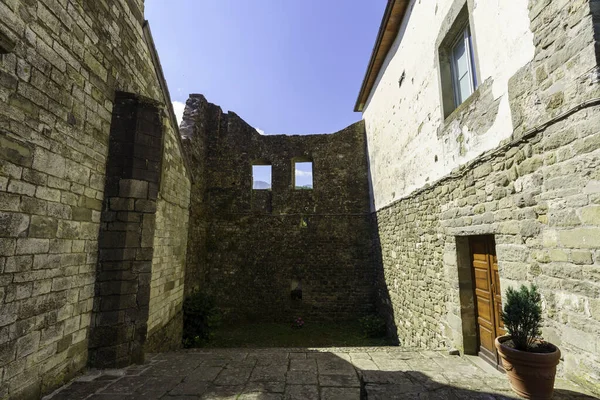 Exteriér Středověkého Kostela Cornelia Cipriana Codiponte Provincie Massa Carrara Toskánsko — Stock fotografie