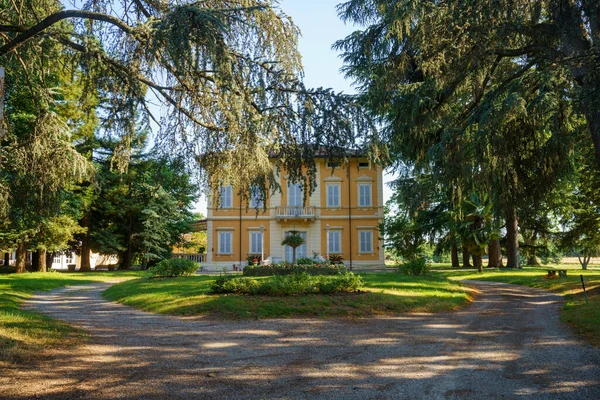 Külső Történelmi Villa Park Collecchio Parma Tartomány Emilia Romagna Olaszország — Stock Fotó