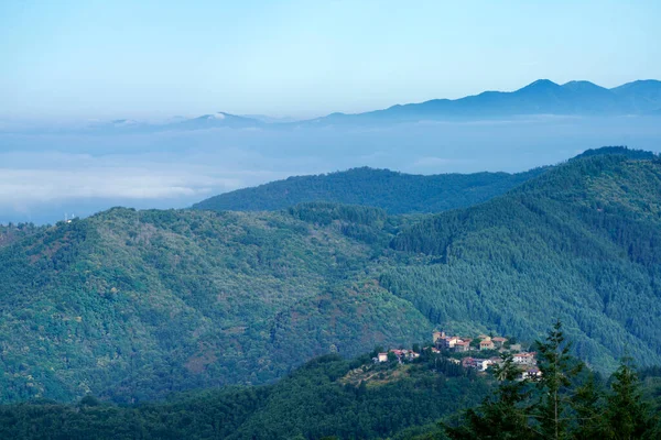 Veduta Delle Alpi Apuane Dalla Foce Carpinelli Toscana Italia Estate — Foto Stock