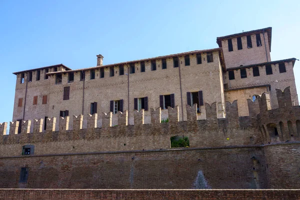 Fontanellato Historisk Stad Parmaprovinsen Emilia Romagna Italien Den Medeltida Fästningen — Stockfoto