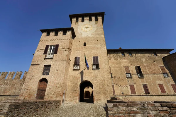 Fontanellato Ciudad Histórica Provincia Parma Emilia Romaña Italia Fortaleza Medieval — Foto de Stock