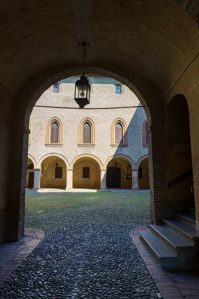 Fontanellato Ciudad Histórica Provincia Parma Emilia Romaña Italia Fortaleza Medieval — Foto de Stock