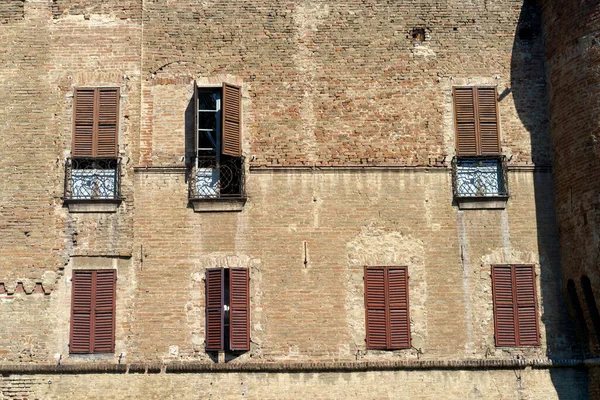 Fontanellato 意大利埃米利亚 罗马纳帕尔马省历史名城 中世纪要塞 — 图库照片