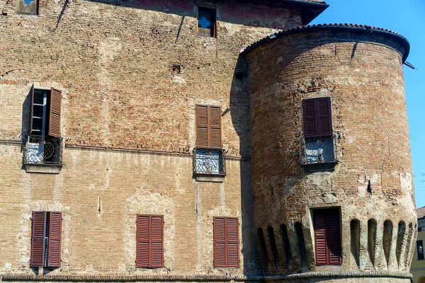 Fontanellato Historic Town Parma Province Emilia Romagna Italy Medieval Fortress — стоковое фото