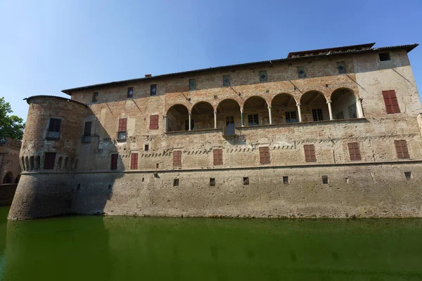 Fontanellato Historisk Stad Parmaprovinsen Emilia Romagna Italien Den Medeltida Fästningen — Stockfoto