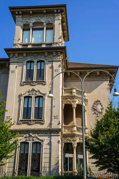 Milan Lombardie Itálie Historická Obytná Budova Náměstí Tommaseo — Stock fotografie