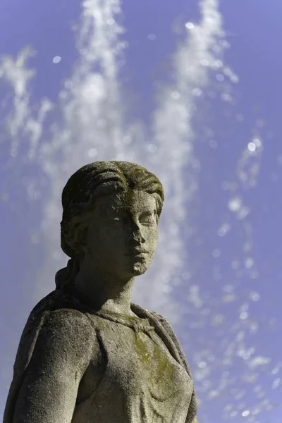 Fountain Four Seasons Citylife Milan Lombardy Italy Statue — Stock Photo, Image