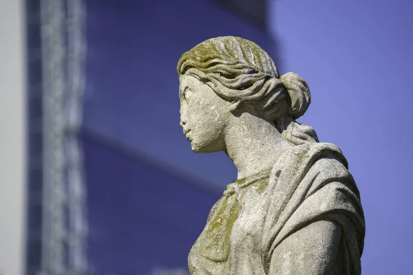 Fountain Four Seasons Citylife Milan Lombardy Italy Statue — Stock Photo, Image